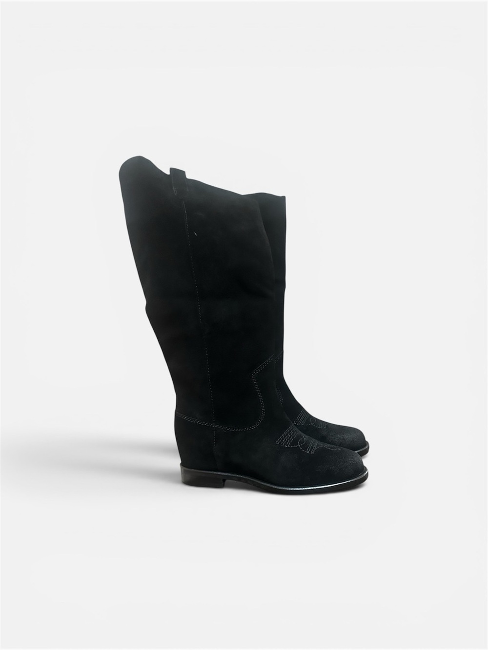 Paolo Black Suede Boots